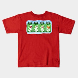 CHRISTMAS GIFT TAGS: Merry Chillin HoHoHo Bright Kids T-Shirt